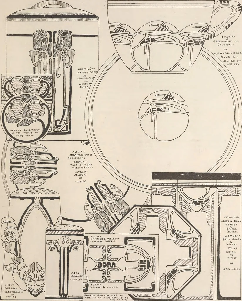 An illustration from Keramic studio, 1899, leaf 184