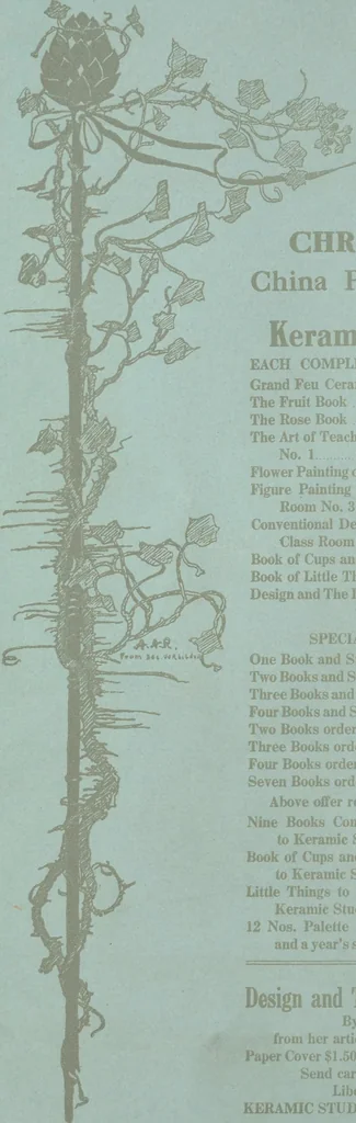 An illustration from Keramic studio, 1899, leaf 201