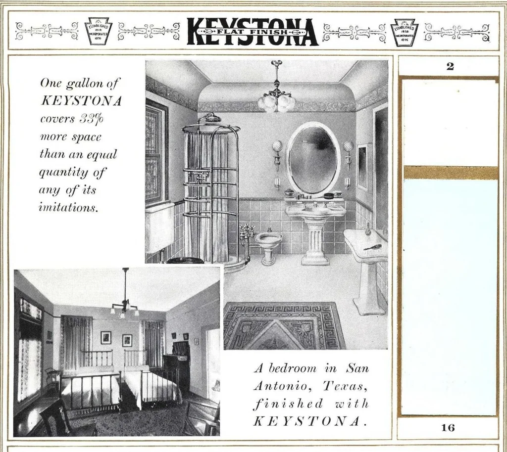 An illustration from Keystona flat finish: "nature's harmony.", 1913, leaf 16