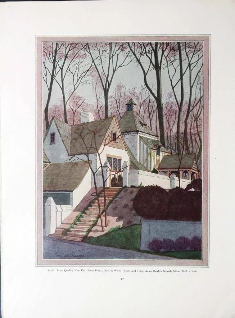 An illustration from King color rules the home / [by C.D. Holley, and Associations, Acme Quality Color Division, in cooperation with Nancy McClelland ... and Parker Morse Hooper]., 1928, leaf 31