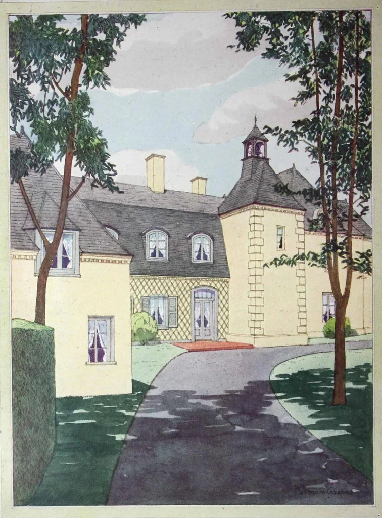 An illustration from King color rules the home / [by C.D. Holley, and Associations, Acme Quality Color Division, in cooperation with Nancy McClelland ... and Parker Morse Hooper]., 1928, leaf 23