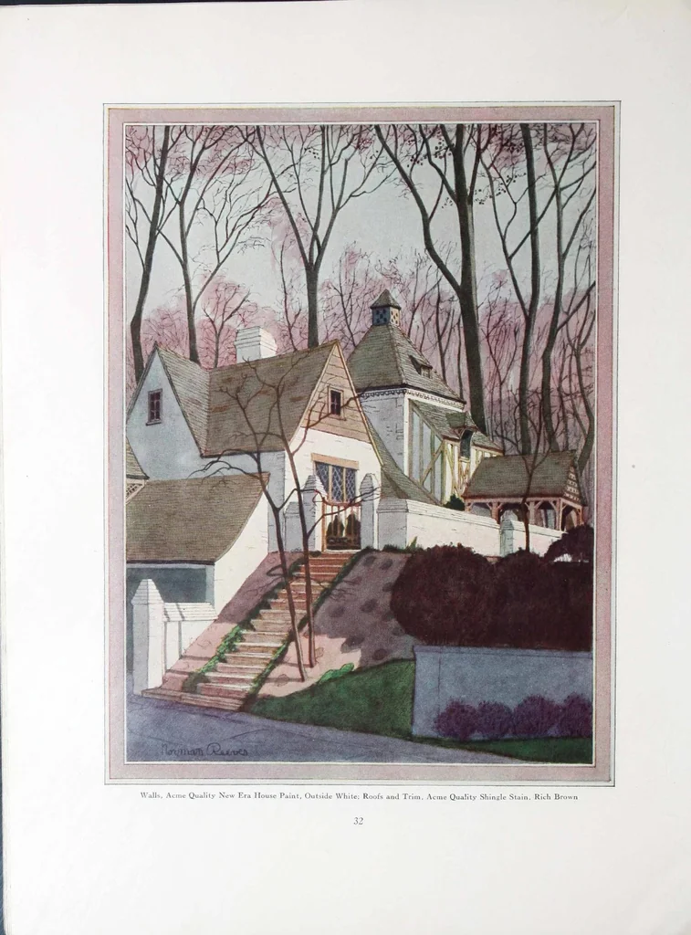 An illustration from King color rules the home / [by C.D. Holley, and Associations, Acme Quality Color Division, in cooperation with Nancy McClelland ... and Parker Morse Hooper]., 1928, leaf 31