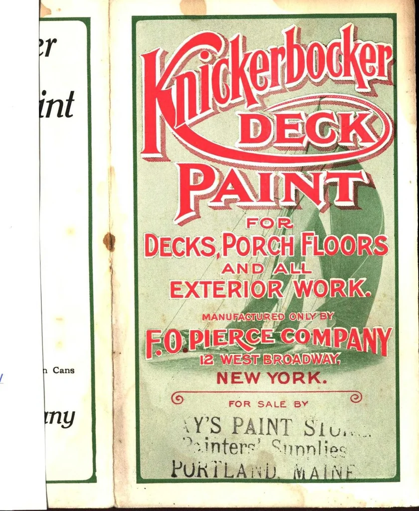 An illustration from Knickerbocker deck paint, 1910, leaf 2