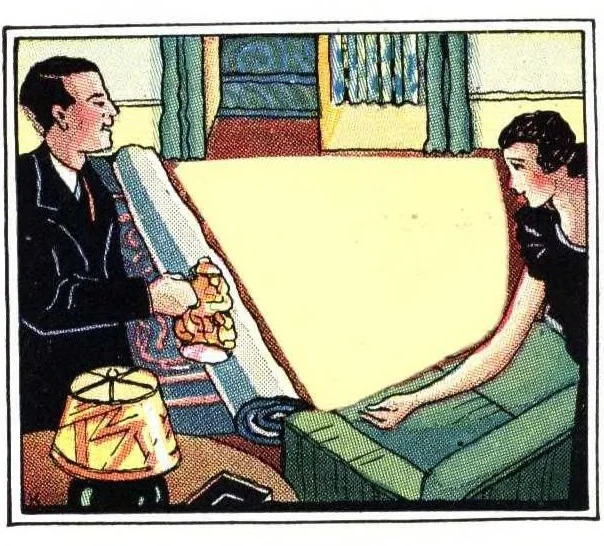 An illustration from KoverFlor super finishes original tung oil product (China wood)., 1925, leaf 5