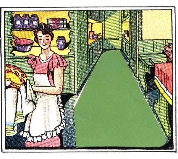 An illustration from KoverFlor super finishes original tung oil product (China wood)., 1925, leaf 5