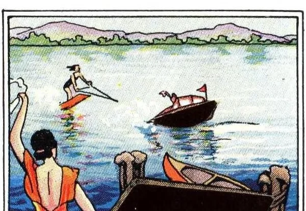 An illustration from KoverFlor super finishes original tung oil product (China wood)., 1925, leaf 5