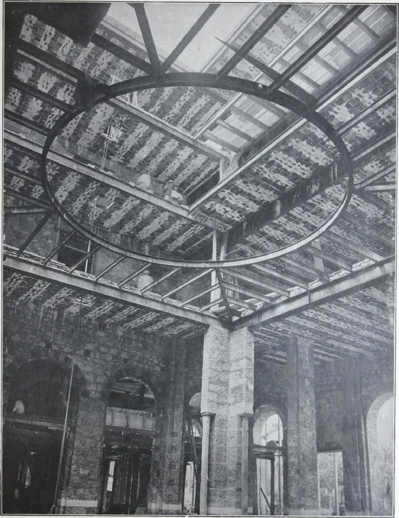 An illustration from La poutrelle metallique dans ses principles applications, 1910, leaf 104