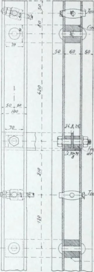 An illustration from La poutrelle metallique dans ses principles applications, 1910, leaf 111