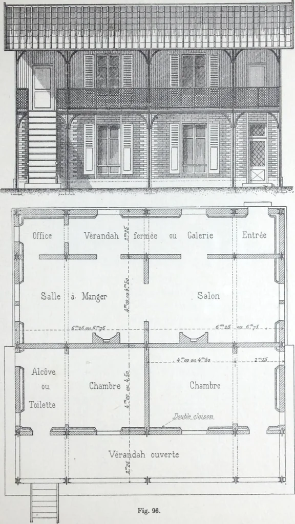 An illustration from La poutrelle metallique dans ses principles applications, 1910, leaf 124