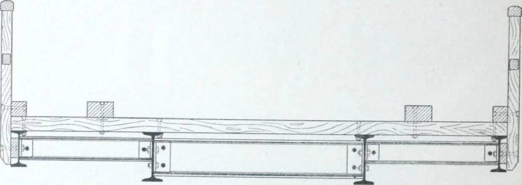 An illustration from La poutrelle metallique dans ses principles applications, 1910, leaf 133
