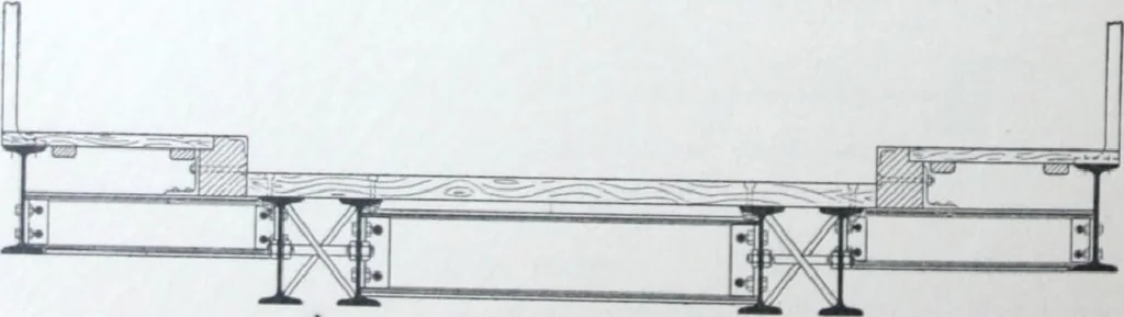 An illustration from La poutrelle metallique dans ses principles applications, 1910, leaf 133