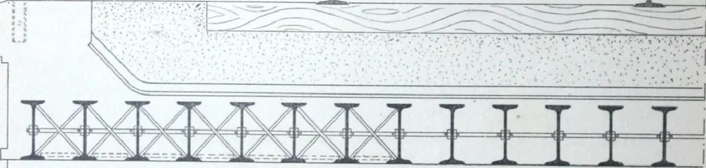 An illustration from La poutrelle metallique dans ses principles applications, 1910, leaf 135