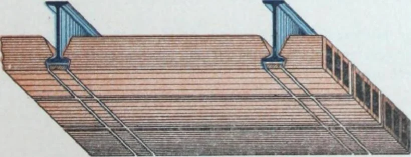 An illustration from La poutrelle metallique dans ses principles applications, 1910, leaf 180