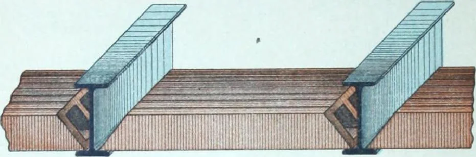 An illustration from La poutrelle metallique dans ses principles applications, 1910, leaf 201