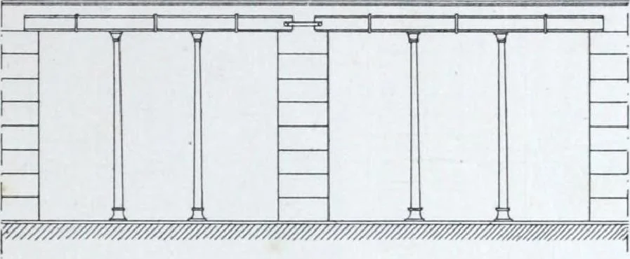 An illustration from La poutrelle metallique dans ses principles applications, 1910, leaf 48