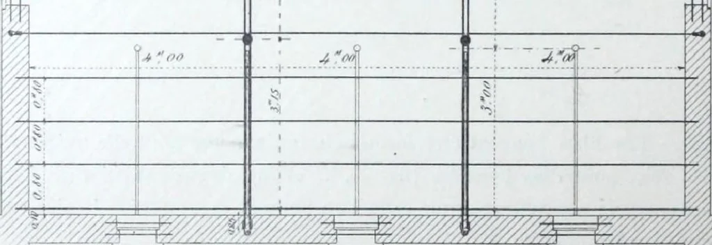 An illustration from La poutrelle metallique dans ses principles applications, 1910, leaf 79