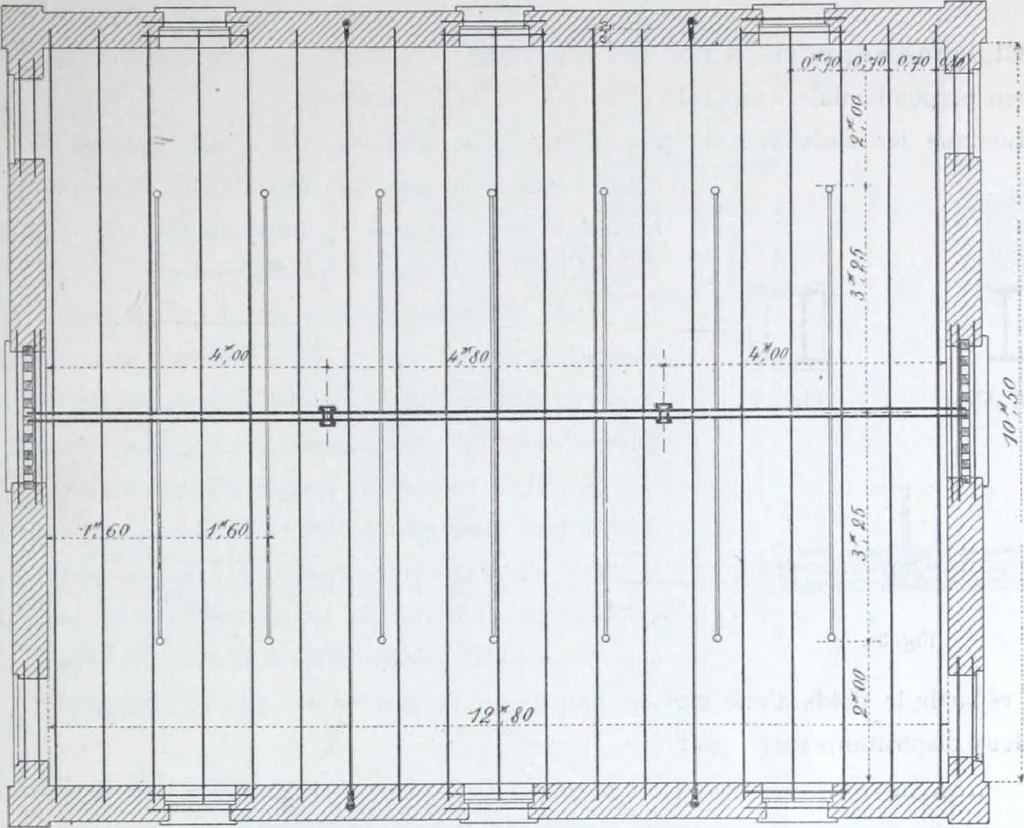 An illustration from La poutrelle metallique dans ses principles applications, 1910, leaf 82