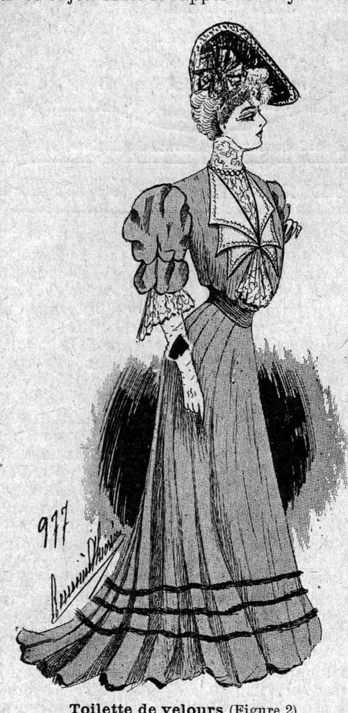 An illustration from La Vraie Mode Oct 29 1905, 1905, leaf 3