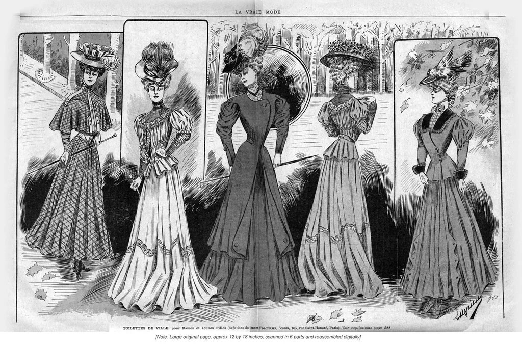 An illustration from La Vraie Mode Oct 29 1905, 1905, leaf 7