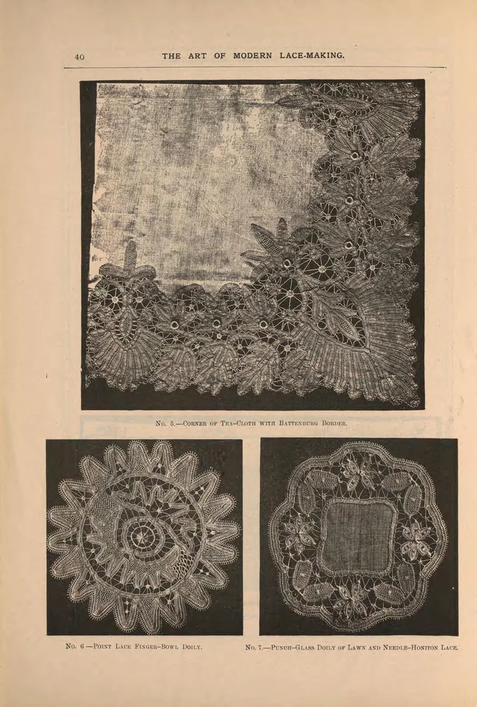 An illustration from The art of modern lace-making, 1896, leaf 45
