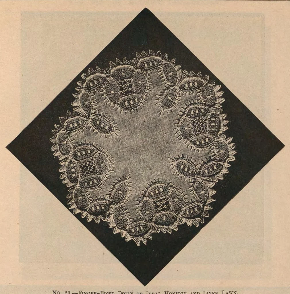 An illustration from The art of modern lace-making, 1896, leaf 52