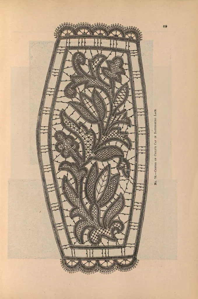 An illustration from The art of modern lace-making, 1896, leaf 74