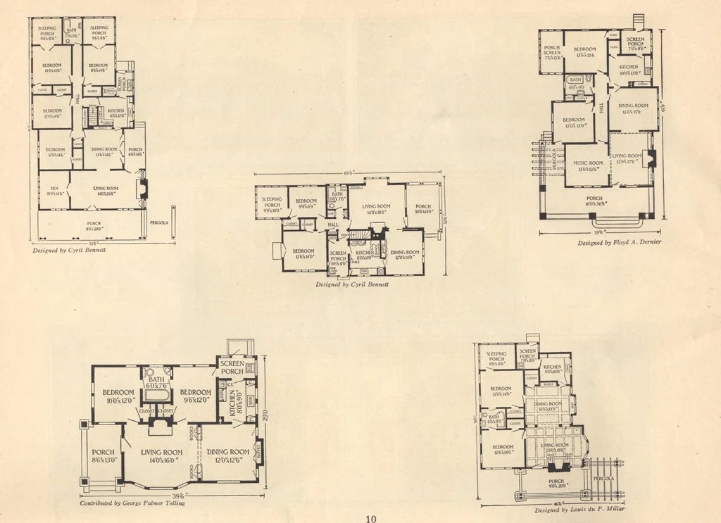 An illustration from Journal bungalows, 1916, leaf 11
