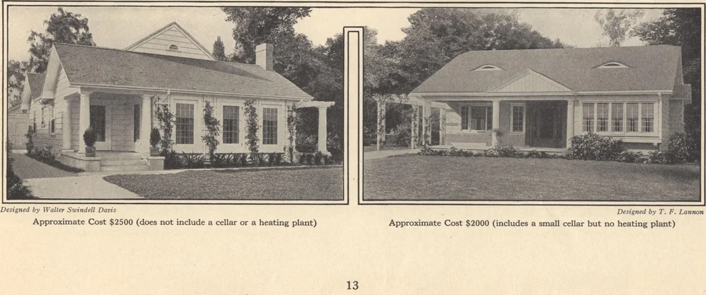 An illustration from Journal bungalows, 1916, leaf 14