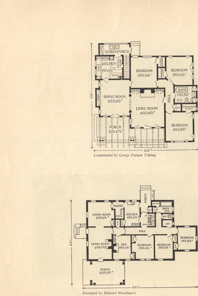 An illustration from Journal bungalows, 1916, leaf 15