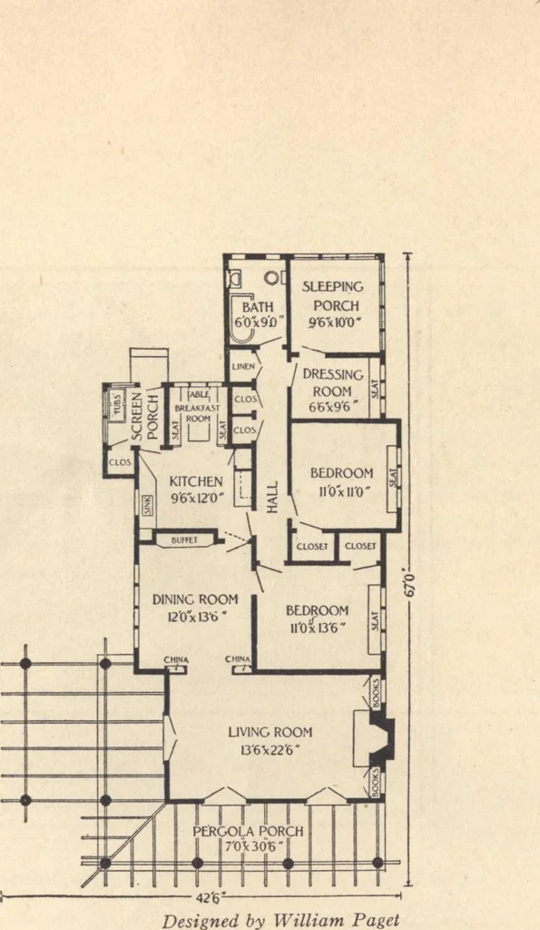 An illustration from Journal bungalows, 1916, leaf 15