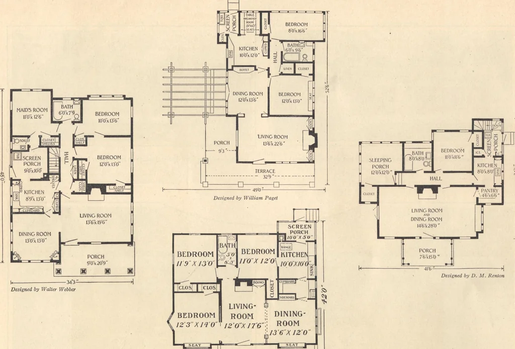 An illustration from Journal bungalows, 1916, leaf 17