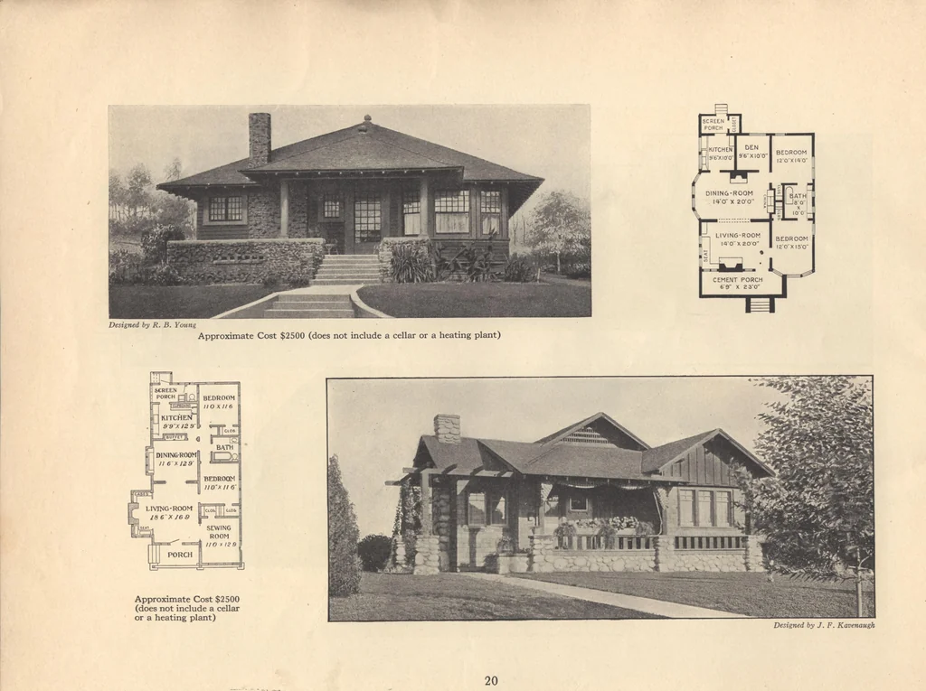 An illustration from Journal bungalows, 1916, leaf 21