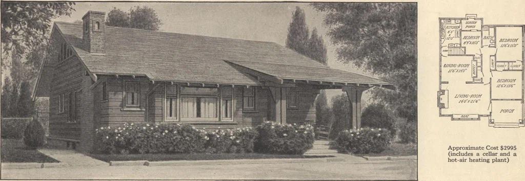An illustration from Journal bungalows, 1916, leaf 22