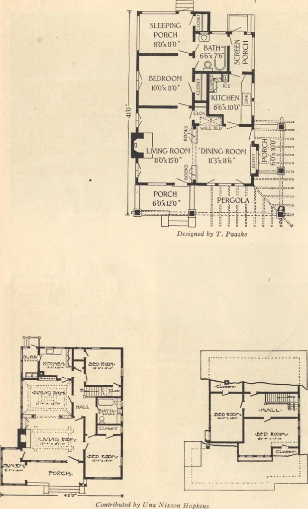 An illustration from Journal bungalows, 1916, leaf 23