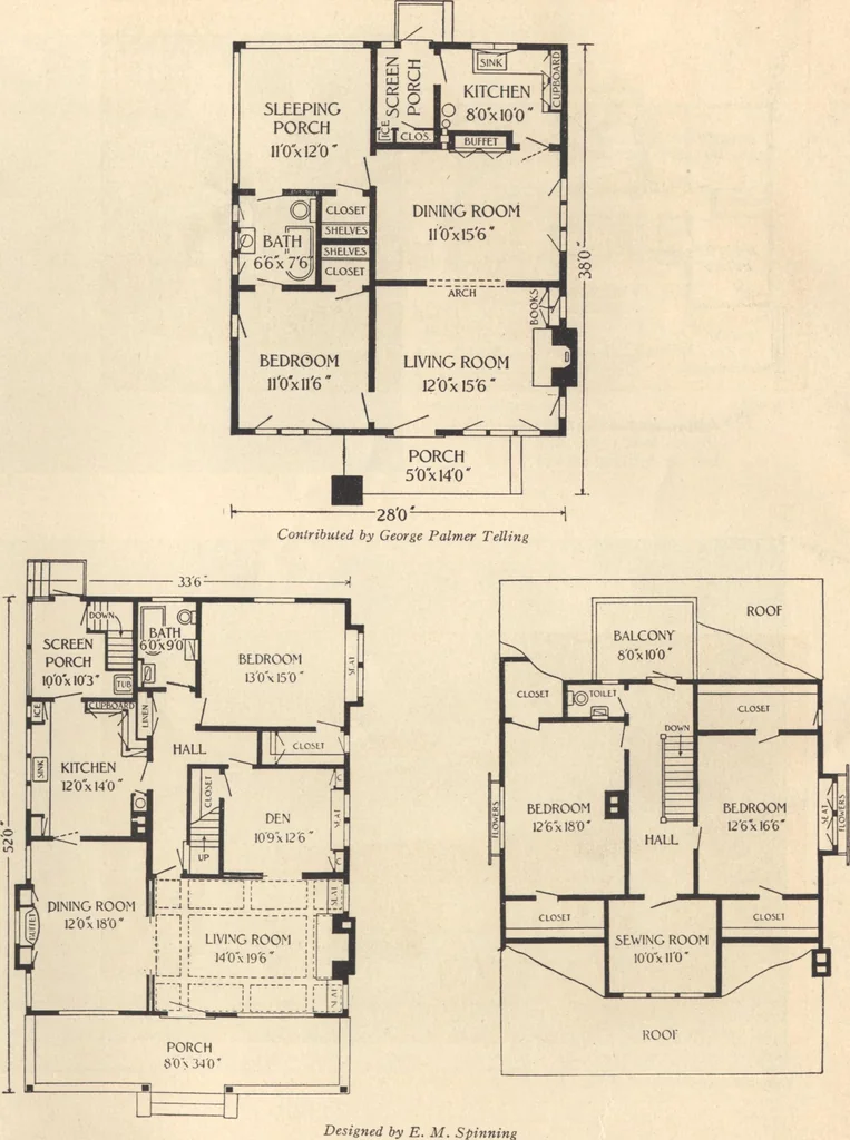 An illustration from Journal bungalows, 1916, leaf 23