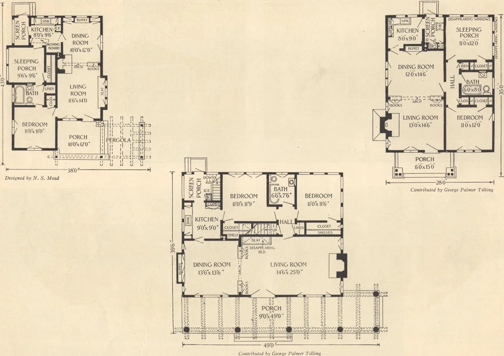 An illustration from Journal bungalows, 1916, leaf 27