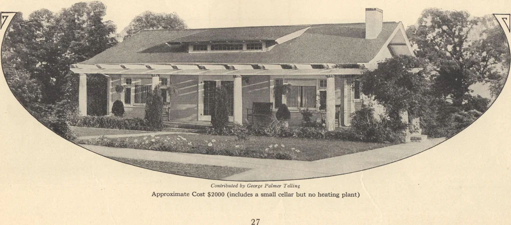 An illustration from Journal bungalows, 1916, leaf 28