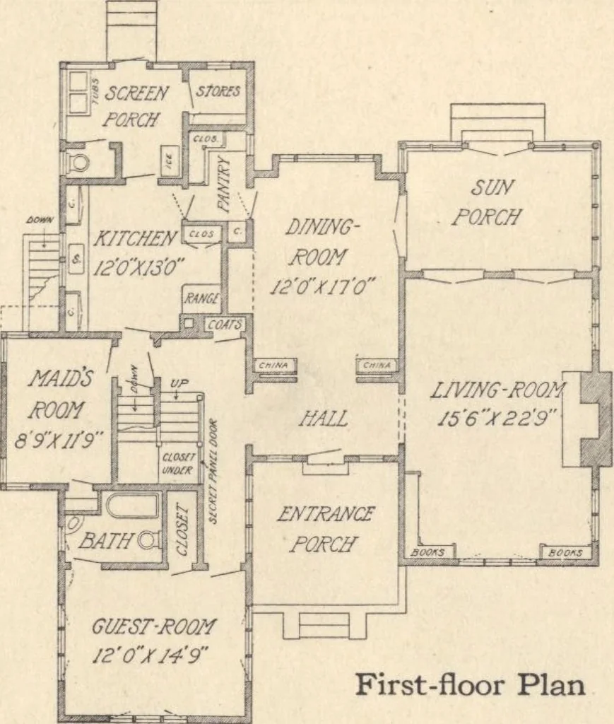 An illustration from Journal bungalows, 1916, leaf 29