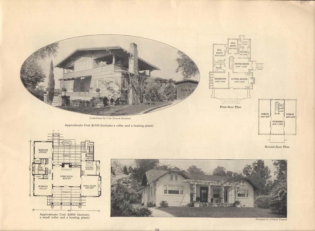 An illustration from Journal bungalows, 1916, leaf 30