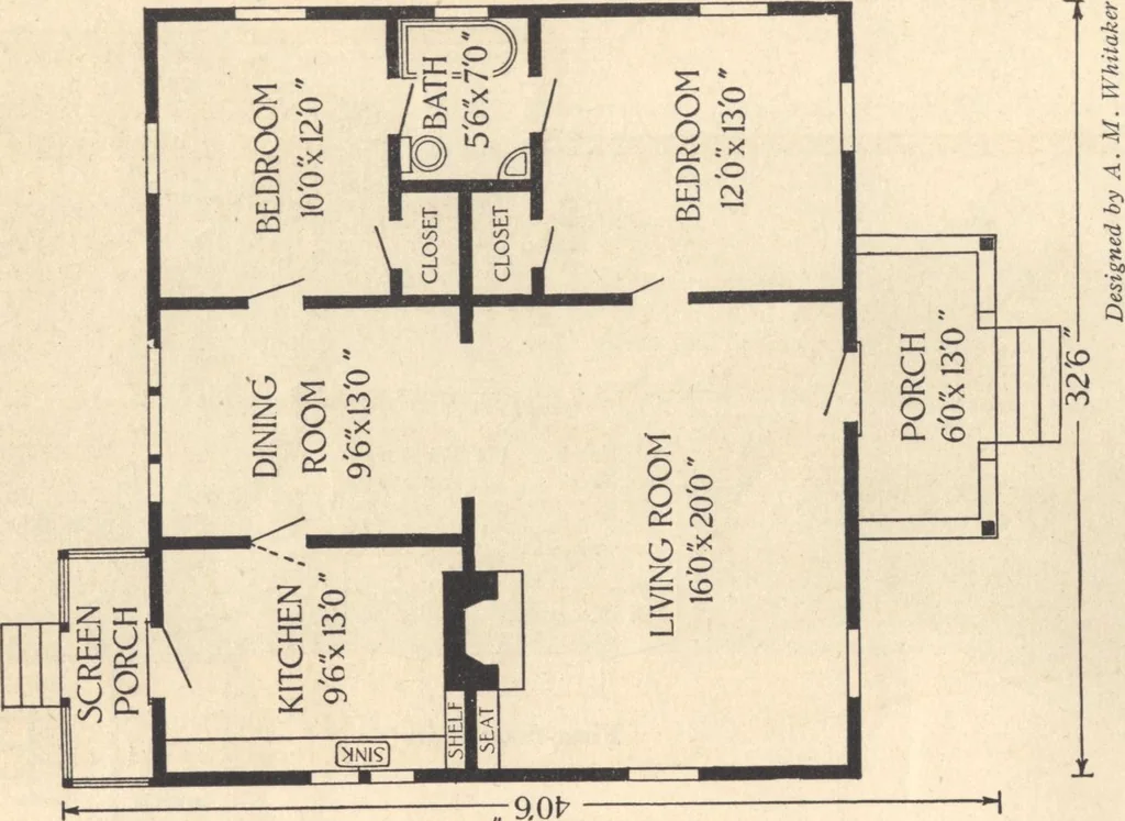 An illustration from Journal bungalows, 1916, leaf 31