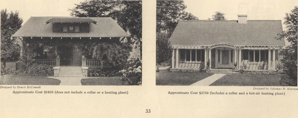 An illustration from Journal bungalows, 1916, leaf 34