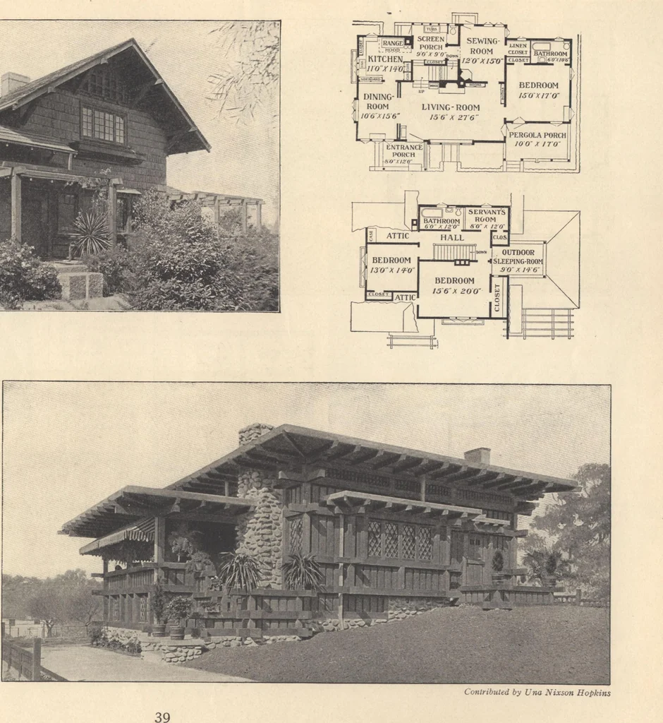 An illustration from Journal bungalows, 1916, leaf 40