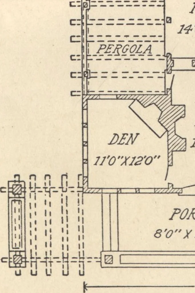 An illustration from Journal bungalows, 1916, leaf 41