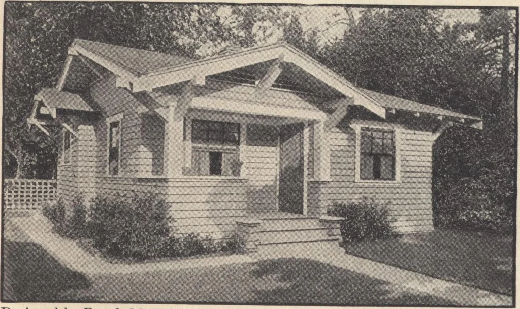 An illustration from Journal bungalows, 1916, leaf 42