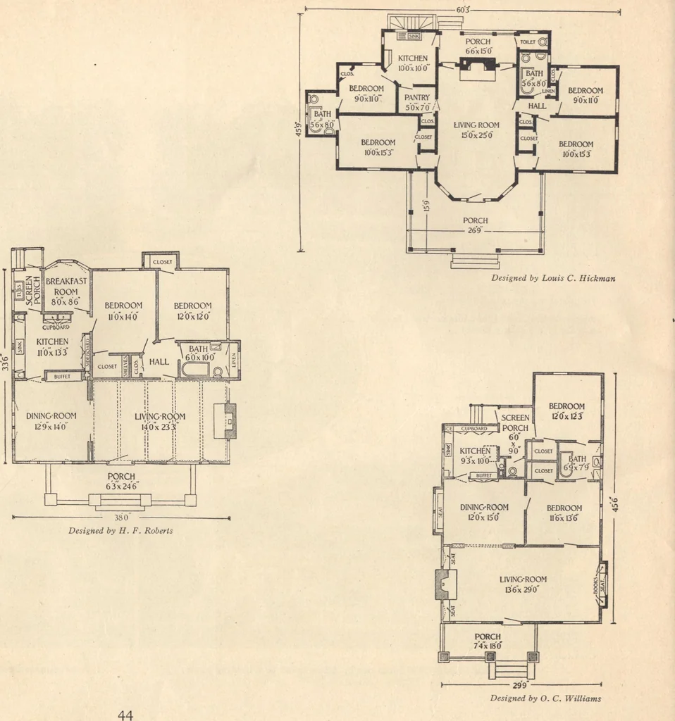 An illustration from Journal bungalows, 1916, leaf 45