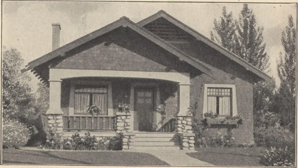 An illustration from Journal bungalows, 1916, leaf 46