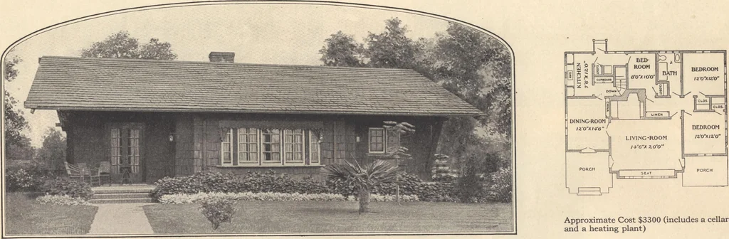 An illustration from Journal bungalows, 1916, leaf 47