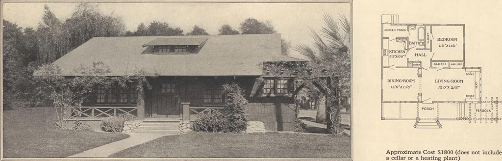An illustration from Journal bungalows, 1916, leaf 48
