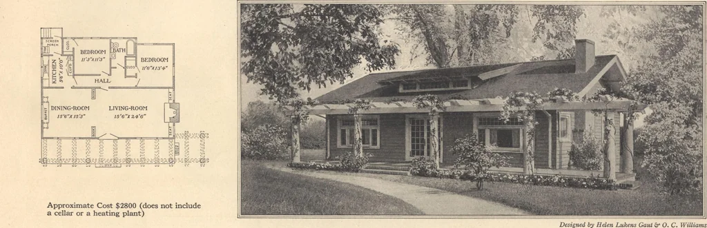 An illustration from Journal bungalows, 1916, leaf 48