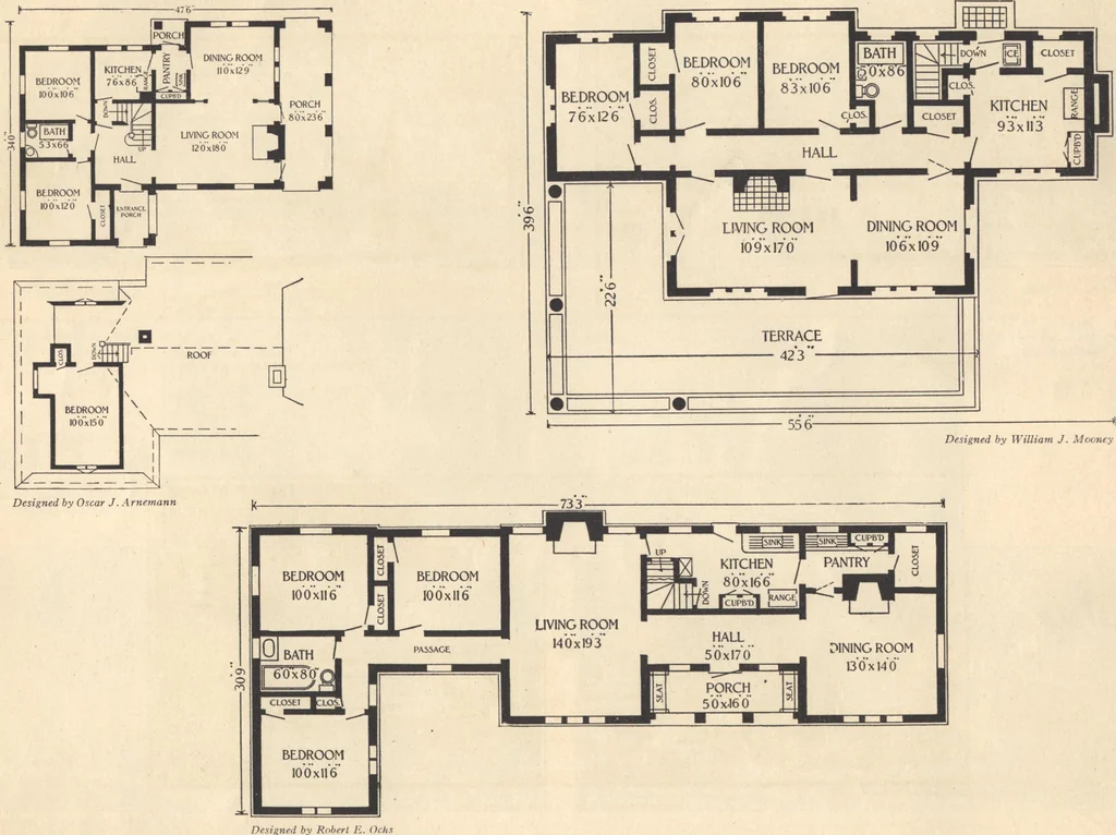 An illustration from Journal bungalows, 1916, leaf 5